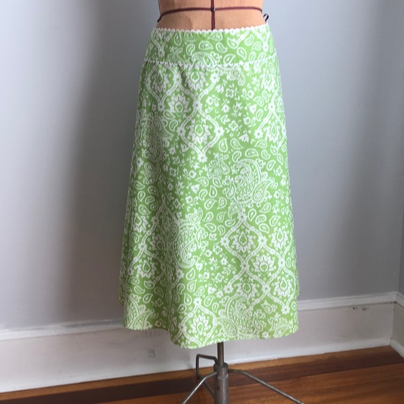 Liz Claiborne Size 16 A Line Skirt Apple Green - Picture 1 of 7